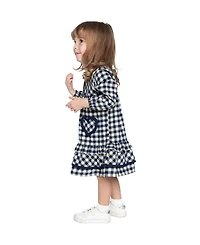 Deux par Baby Girl (12M-24M) Shirt Dress with Frills Gingham Print