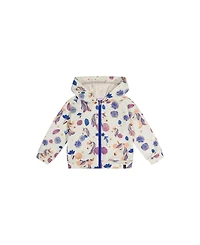 Deux par Toddler Girl 2T - 5T Hooded Zipped French Terry Cardigan Unicorn Print