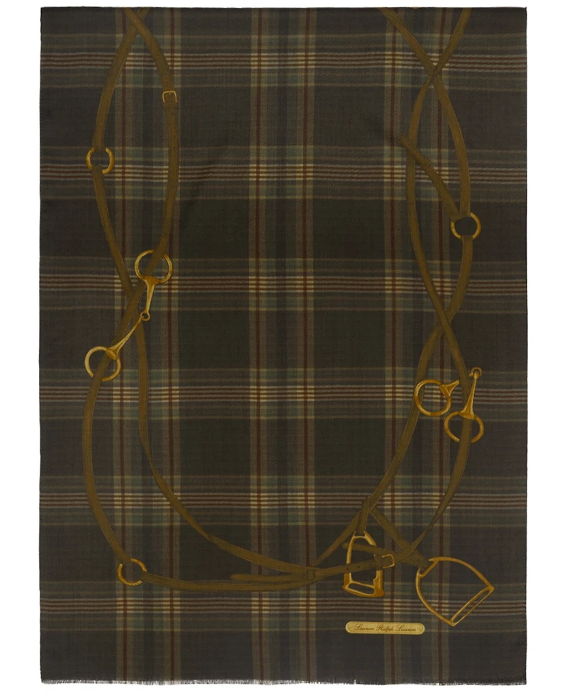 Lauren Ralph Lauren Plaid Belting Wrap
