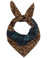 Lauren Ralph Lauren Plaid Animal Small Square Scarf