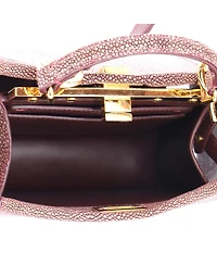 Pre-Owned Fendi Petite Peekaboo ISeeU Bag Stingray and Leather