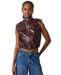 Steve Madden Women's Luxie Faux Leather Vest