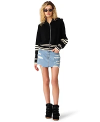 Steve Madden Women's Dara Zip-Front Sweater