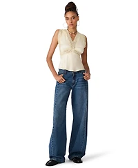 Steve Madden Women's Elinor V-Neck Sleeveless Top