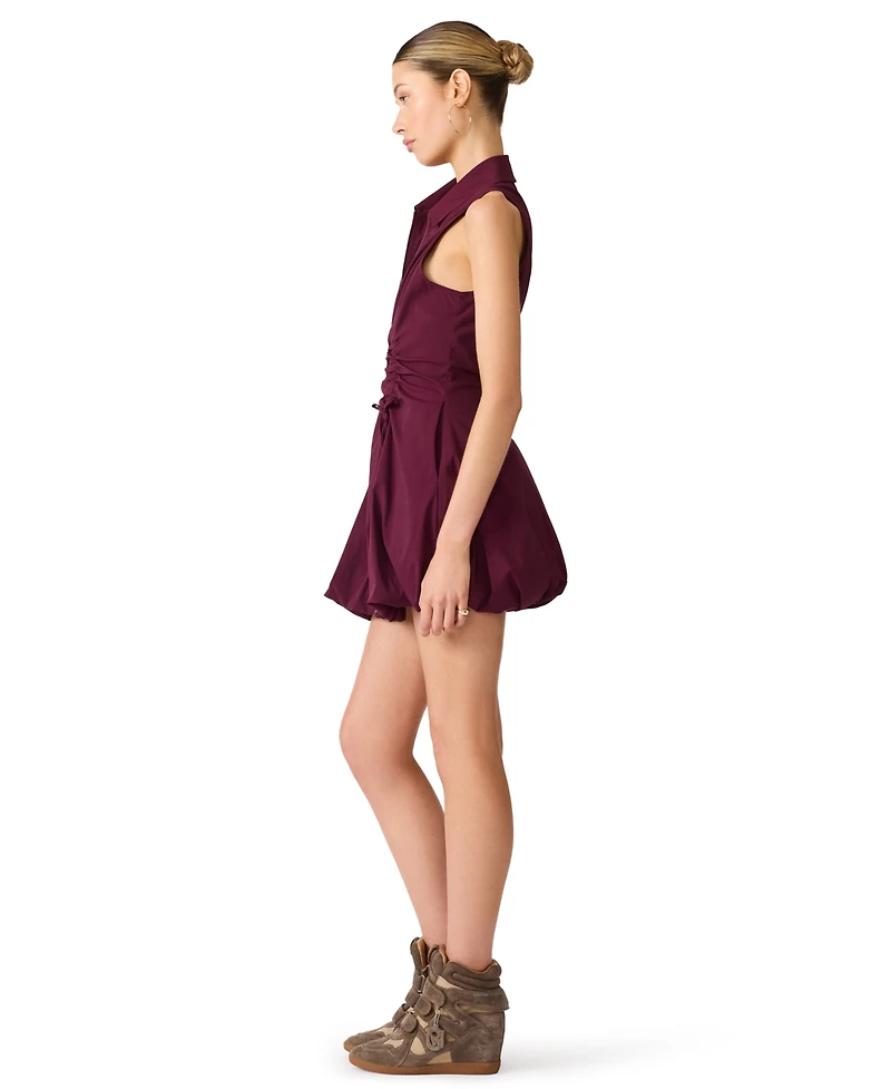 Steve Madden Women's Daisie Mini Zip-Front Dress