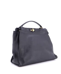 Pre-Owned Fendi Large Peekaboo Bag Rigid Leather