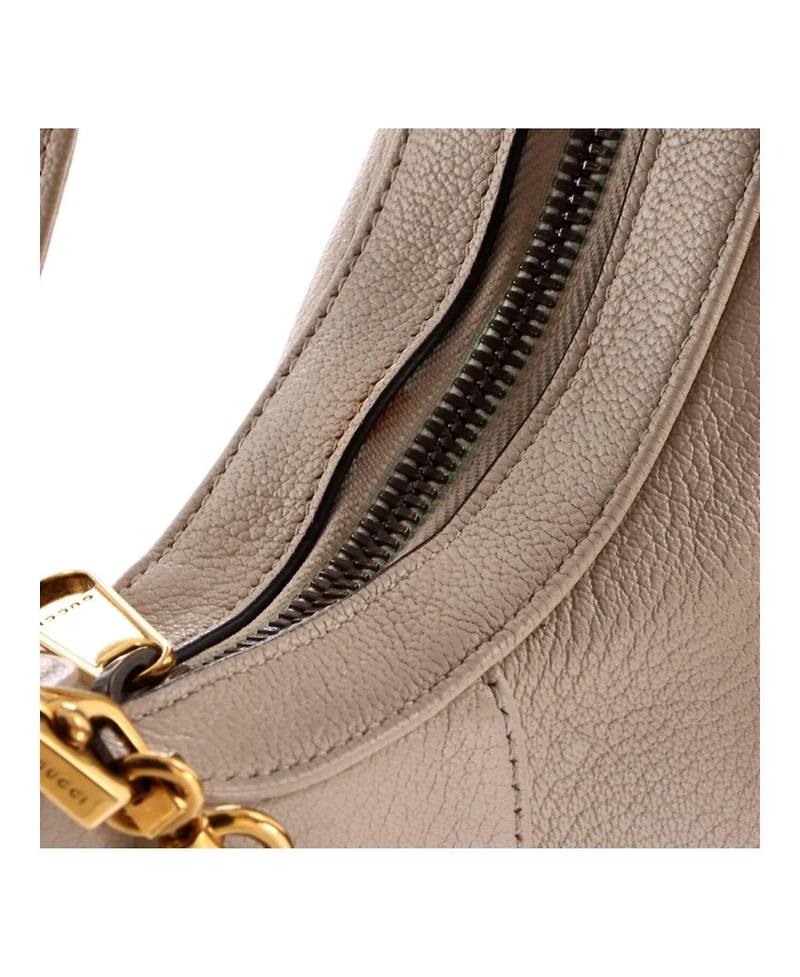 Pre-Owned Gucci Small Aphrodite Zip Shoulder Bag Leather