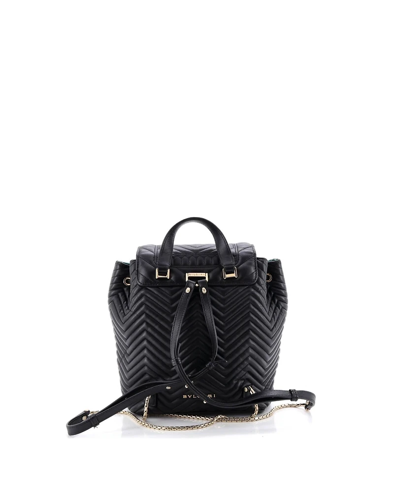 Pre-Owned Bvlgari Medium Serpenti Forever Backpack Quilted Leather
