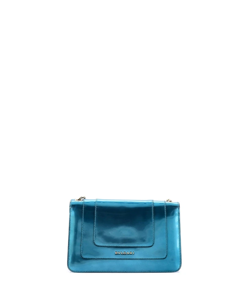 Pre-Owned Bvlgari Small Serpenti Forever Shoulder Bag Metallic Leather