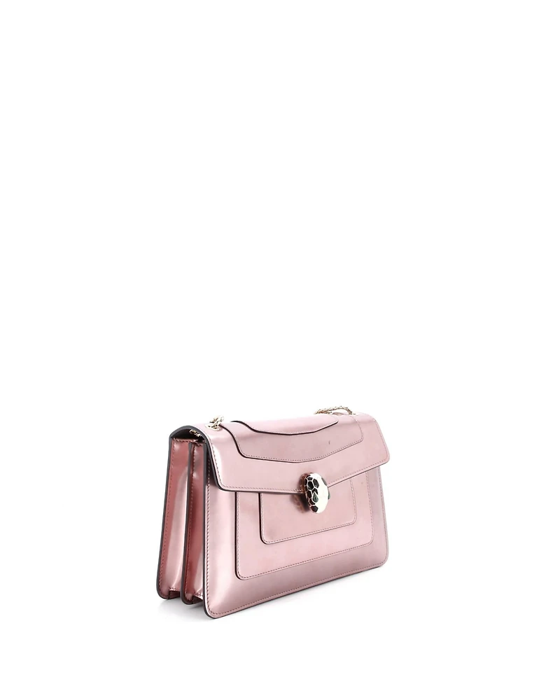 Pre-Owned Bvlgari Medium Serpenti Forever Shoulder Bag Patent