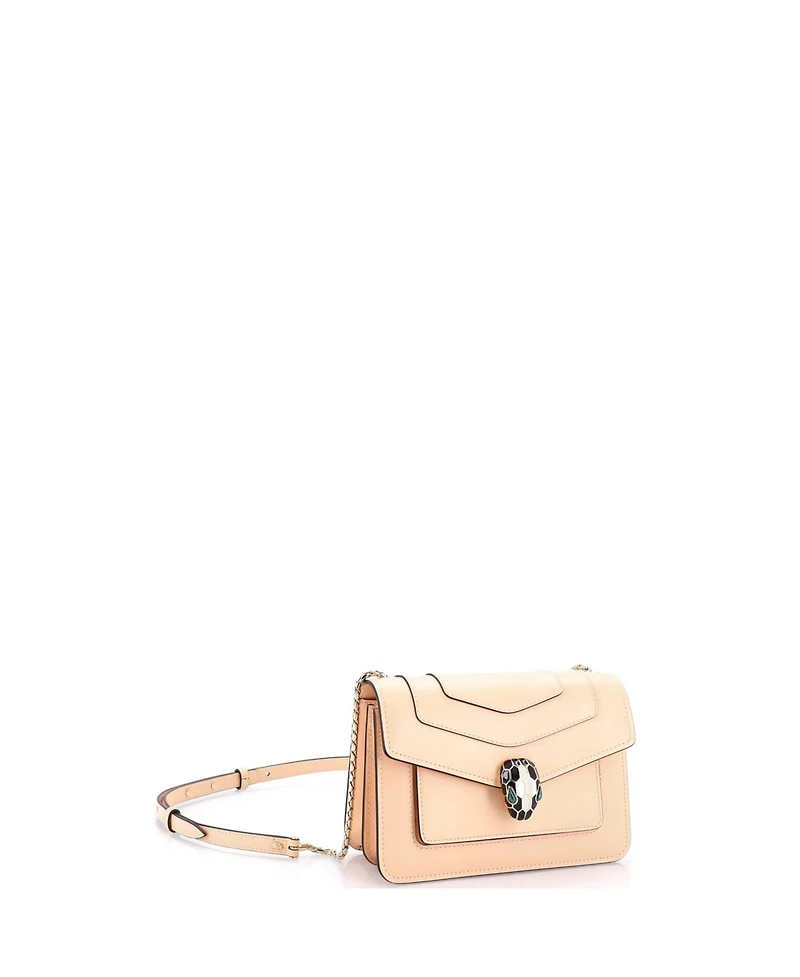 Pre-Owned Bvlgari Mini Serpenti Forever Shoulder Bag Leather