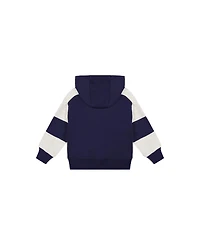 Deux par Deux Little Boys (6-12) Hooded Striped Fleece Cardigan