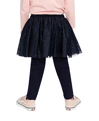 Deux par Baby Girl (12m-24m)Leggings with Integrated Tulle Skirt