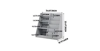 Flynama 4-Tier Kids Mdf Bookshelf, Multi-use Toy and Book Storage Unit for Nursery Playroom Bedroom