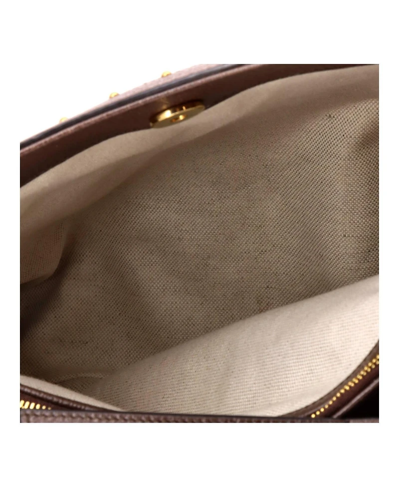 Pre-Owned Gucci Medium Diana Nm Bamboo Handle Tote Printed Gg Coated Canvas and Studded Leather