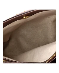 Pre-Owned Gucci Medium Diana Nm Bamboo Handle Tote Printed Gg Coated Canvas and Studded Leather