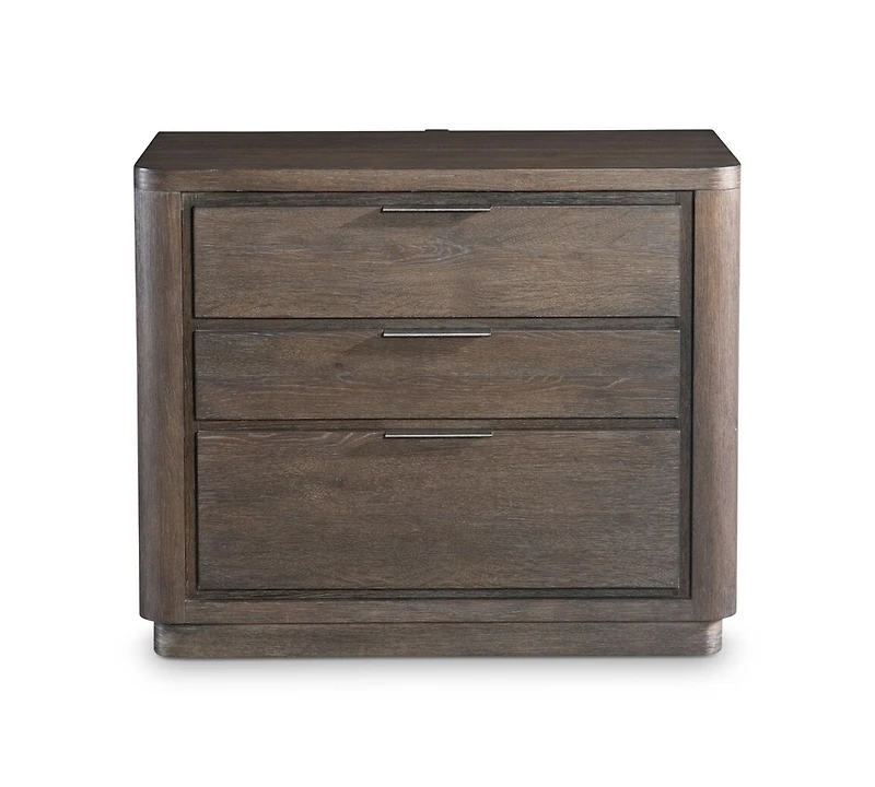 Bernhardt Outline 3-Piece California King Bed Set (Bed, Chest & 3-Drawer Nighstand)