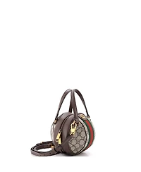 Pre-Owned Gucci Mini Ophidia Basketball Bag Gg Coated Canvas