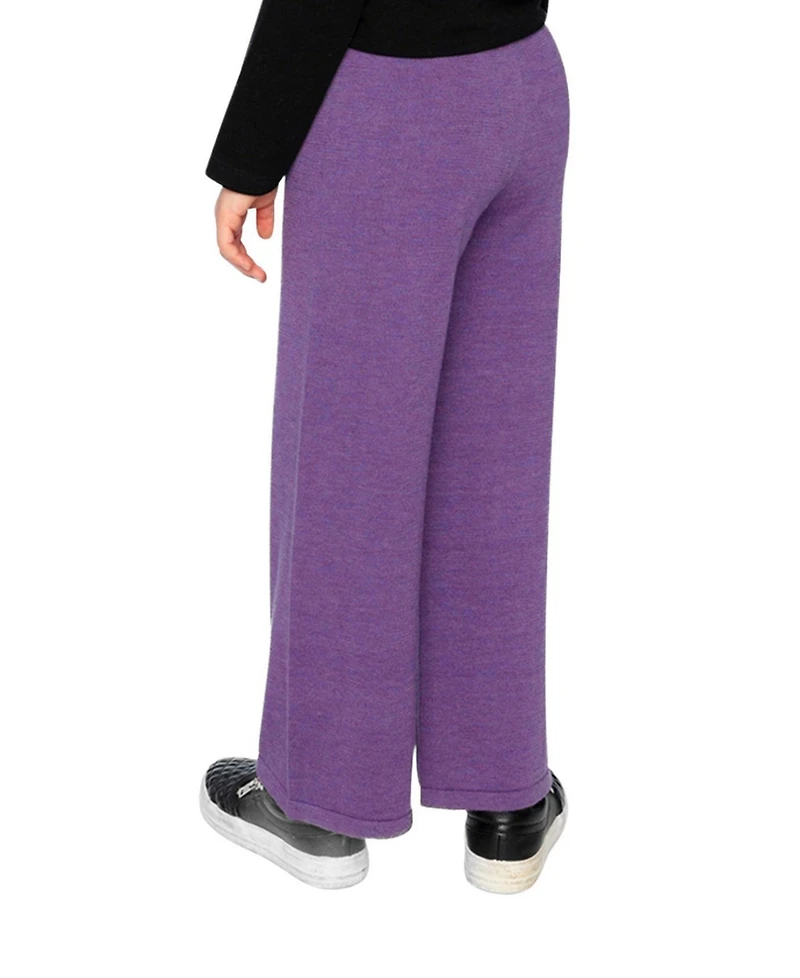 Deux par Deux Toddler Girls (2T - 5T) Knitted Wide Leg Pants