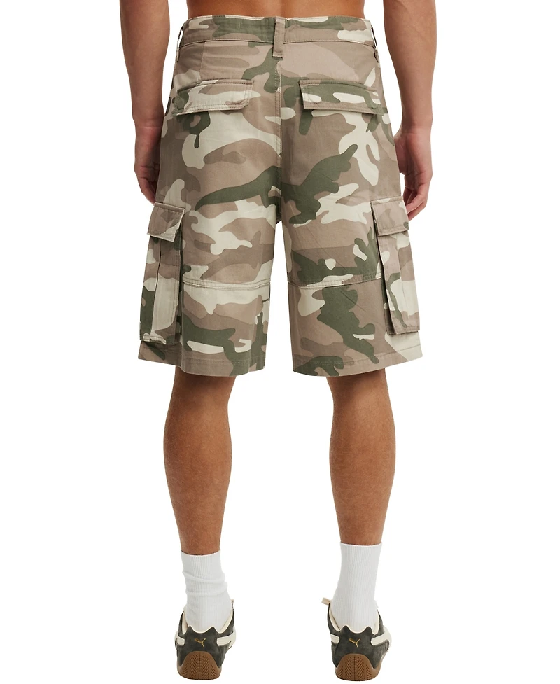 Cotton On Men's Authentic Military Cargo Zipper Shorts