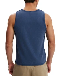 Cotton On Men's Wardrobe Ribbed Crewneck Tank Top