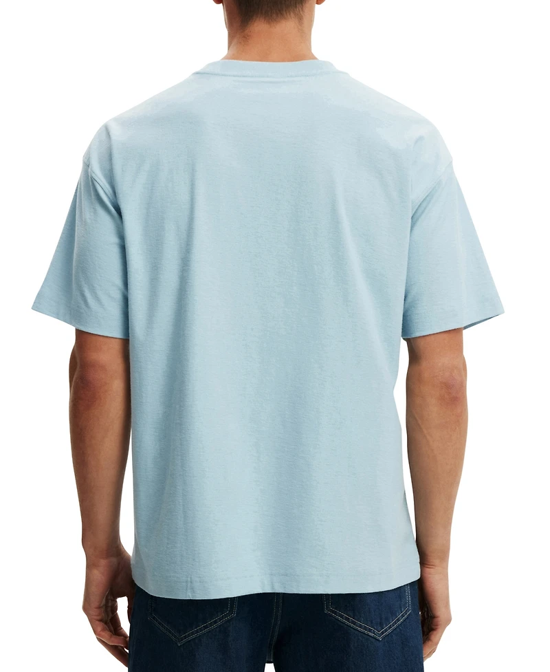 Cotton On Men's Premium Graphics Music Crewneck T-Shirt