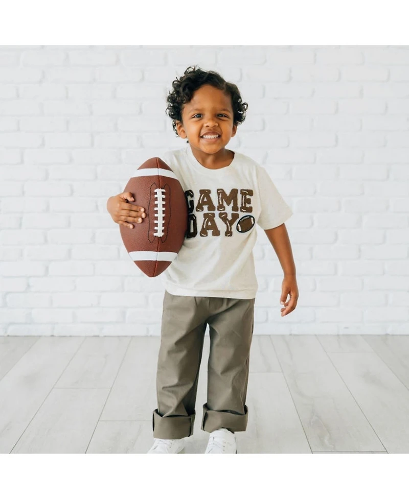 Sweet Wink Little Boys Game Day Patch Short Sleeve T-Shirt
