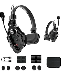 Hollyland Solidcom C1-2S Full-Duplex Wireless Dect Intercom System with 2 Headsets