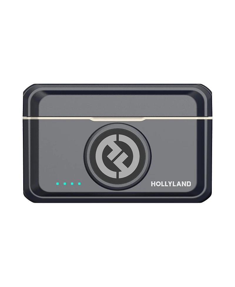 Hollyland Lark M2 Duo 2.4GHz 2-Person Wireless Camera Version Lavalier Microphone System, Shine Charcoal