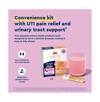 Uqora Uti Pain Maximum Relief and Flush Convenience Bundle - Pink Lemonade Flavor