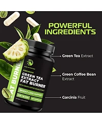 Nobi Nutrition Green Tea Extract Fat Burner, Weight Loss Pills for Women and Men, Appetite Suppressant & Metabolism Booster, Nobi Nutrition, 60 ct