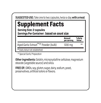 Kyolic Aged Garlic Extract Formula 200, Cardiovascular and Immune, Reserve, 60 Capsules
