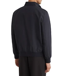 Reiss Men's Latent Technical Button-Through Bomber Jacket
