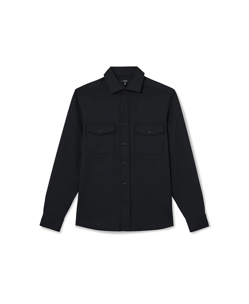 Reiss Men's Mcshane Twin-Pocket Button-Through Overshirt