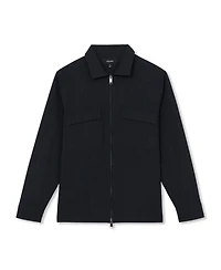 Reiss Men's Sidney Stripe Zip-Through Overshirt