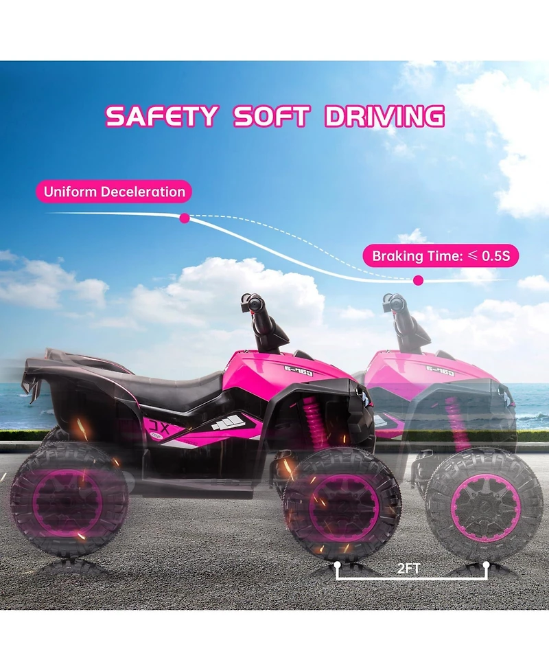 homfan 12V Electric Ride-On Quad Bike Atv