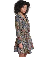 Karl Lagerfeld Paris Women's Floral Tapestry Jacket