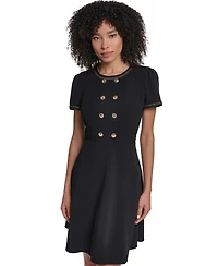Karl Lagerfeld Paris Women's Center Back Zipper Short Dress