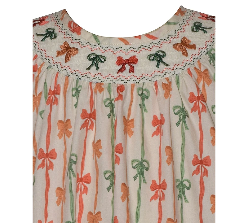 Bonnie Jean Girls' 2T-6X Short-Sleeve Dress