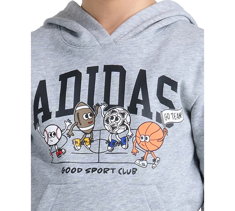 adidas Boys' 2T-7 Long-Sleeve Hoodie and Pants, 2-Piece Set