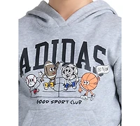 adidas Boys' 2T-7 Long-Sleeve Hoodie and Pants, 2-Piece Set
