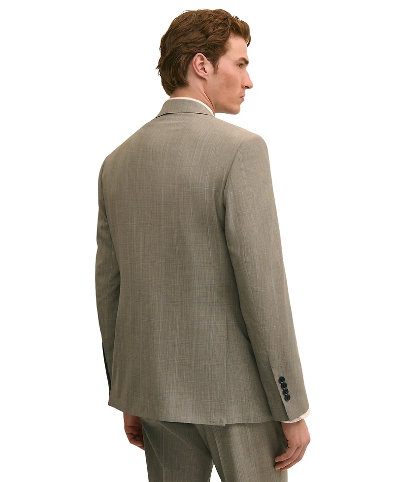 B by Brooks Brothers Men's Wool-Blend Stretch Classic-Fit Suit Jacket