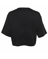 Pre-Owned Balmain Women's Logo Embossed Jersey Crop Top