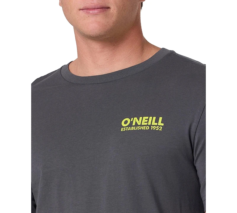O'Neill Men's Livin' For Adventure Palm Tree Graphic T-Shirt