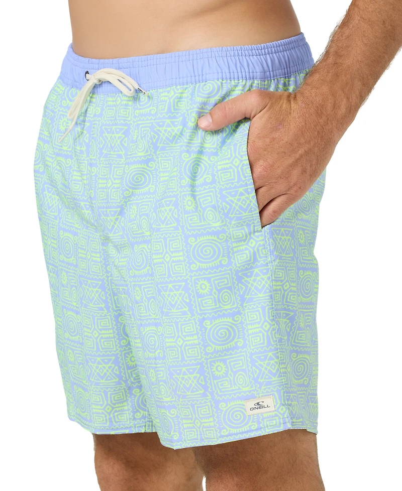 O'Neill Men's Hermosa Printed Swim Trunks