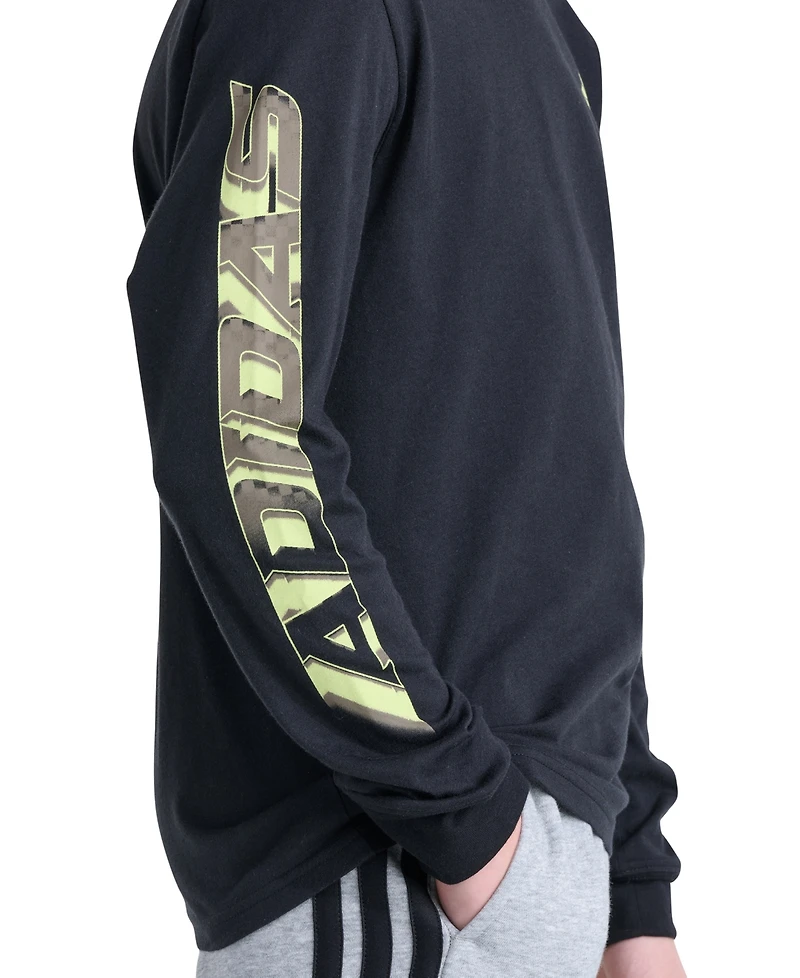 adidas Boys' 8-20 Long-Sleeve Built for Speed T-Shirt