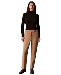 Calvin Klein Women's Long-Sleeve Crepe Jersey Top