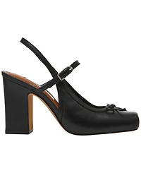 Steve Madden Women's Elanie Slingback Block Heel Ballet Pumps