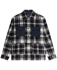 Scotch & Soda Men's Patchwork Relaxed-Fit Overshirt