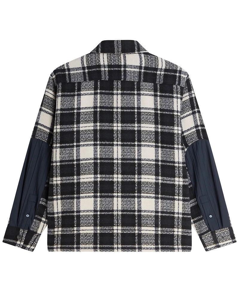 Scotch & Soda Men's Patchwork Relaxed-Fit Overshirt